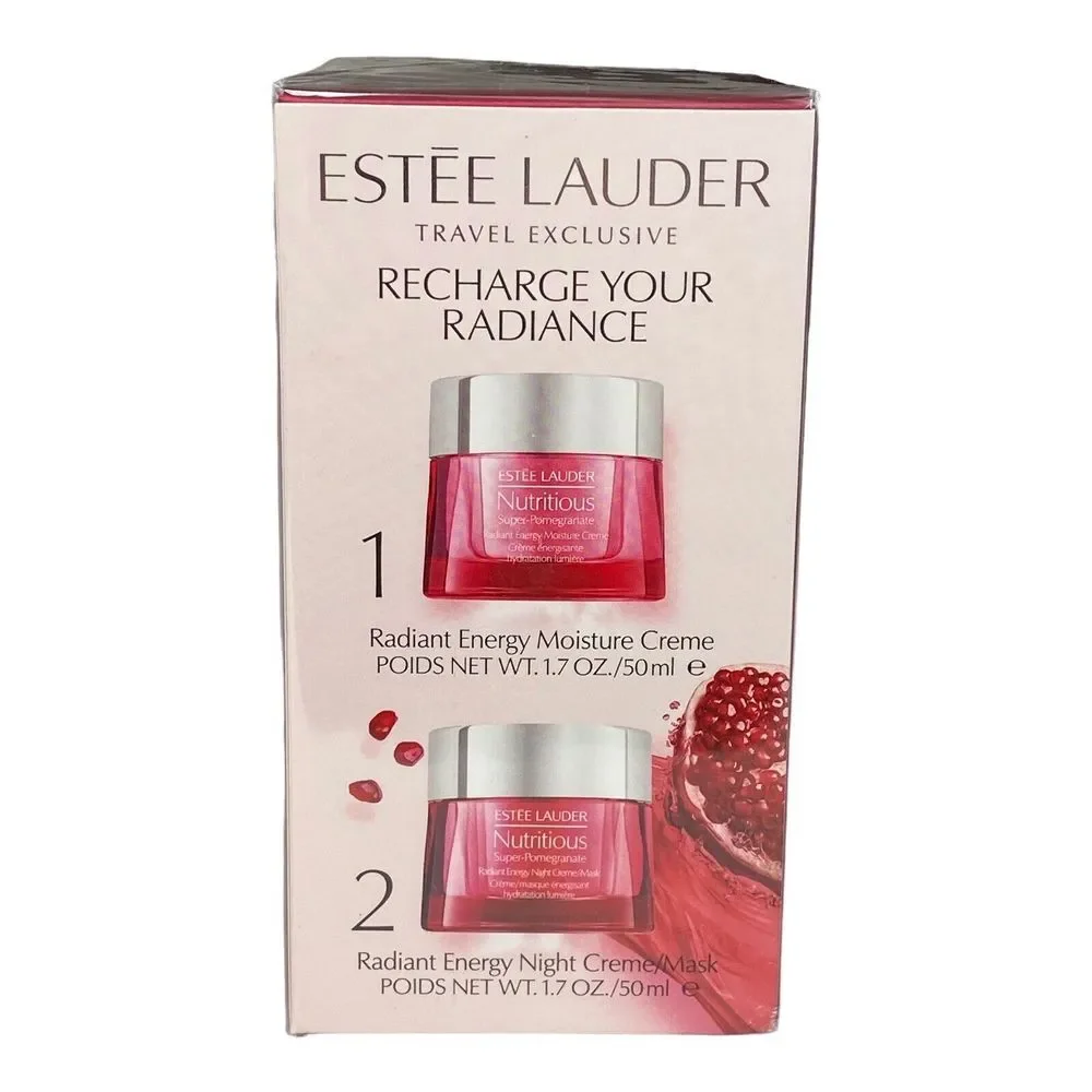 Estee Lauder Nutritious Super-Pomegranate Day & Night Radiance Set:‎ 2pcs NIB